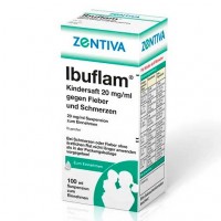 Сироп жаропонижающий и болеутоляющий для детей IBUFLAM Kindersaft 20mg/ml gegen Fieber u. Schmerz.  100 мл Zentiva Pharma